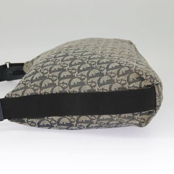Christian Dior Trotter Canvas Shoulder Bag Navy Silver Auth bs19758 - Picture 3 of 16
